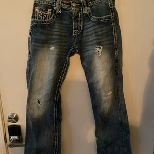 Rock Revival Men's Relaxed Blue Jeans